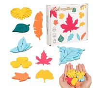 Juguete clasificador de Madera para niños pequeños - 15 x 15 x 0,98 cm a Juego en Forma de Hoja | Juego Educativo para el Aprendizaje temprano para niños en Edad Preescolar