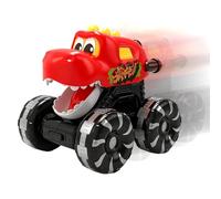 Juguete Coche Dinosaurio - ABS 11.9x11.3x10cm | Tire Hacia Atrás Del Coche | Camión De Dinosaurios Con Función De Luz Y Presión Para Controlar Para Niños Y Niñas Pequeños, Fiesta De Cumpleaños SY