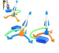 Juguete Cohete Lanzado con Pie - Disparador De Cohete, Juego Al Aire Libre, Cohete Manual | De Cohete con Tubo Doble para Patio Trasero, Campo De Juego, Escuela Y Actividades Infantiles