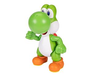 Juguete Coleccionable parlante Nintendo Let's Go Yoshi de 30 cm (12 Pulgadas), Jakks Pacific; Figura de acción interactiva con más de 20 Frases y Sonidos, articulada, Incluye Pilas, 3+.