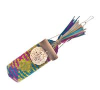 Juguete colorido para rasgar pájaros, juguete para moler pájaros, masticar para varias jaulas de pájaros, decoración colgante
