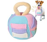 Juguete con bola de peluche chirriante para perros, bolas de juguetes para perros - Ruidos de juguete de hurro para perros | Bolas de peluche suaves Squeakers Puzzle Bola para dispensador de do