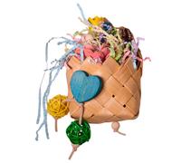 Juguete con bolas y piezas de madera para aves - Vadigran