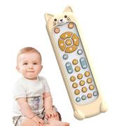 Juguete con control remoto de TV para ,Juguete con control remoto para niños pequeños | Juguete remoto de juego realista con forma de animal - Control remoto de TV de juguete en 3 idiomas (inglés,