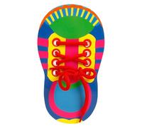 Juguete con cordones, práctico accesorio de zapatos,Juguete de motricidad fina - Aprender a atar zapatos, juguete de habilidades motoras finas, pintura a base de agua para el aprendizaje de jardín de