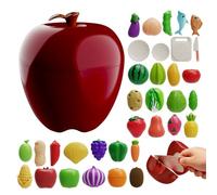 Juguete cortable, réplicas de verduras para interacción entre padres e hijos - Juego de corte de verduras para niños a partir de 3 años para cumpleaños y
