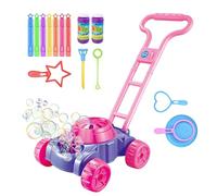 Juguete Cortacésped Burbujas Verano - 35cm Automático con Tanque Soluciones, Máquina De Burbujas para Césped | Regalo Niño para Actividad Al Aire Libre Picnic Sabor