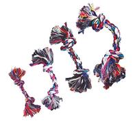 Juguete cuerda para perros GLORIA - 12 cm - Con 2 Nudos - Juguete para perros - Materiales Resistentes - Mantiene Las Encías Saludables - Color variado