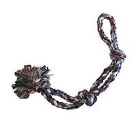 Juguete Cuerda para Perros Gloria - 56 cm - 2 Cuerdas con 4 Nudos - Juguete para Perros - Materiales Resistentes - Mantiene Las Encías Saludables - Color Variado