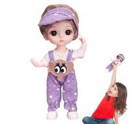 Juguete de - 13 articulaciones móviles de 6,3 pulgadas, chica articulada, conjunto completo de ropa, zapatos, peluca, accesorios de maquillaje | Hermosas vestidas para