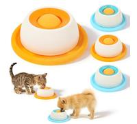 Juguete de 4 piezas para perros y gatos para alimentos líquidos, dispensador de comida lento, pelota de fuga para perros, dispensador de golosinas, juguetes, alivio de miedos, comedero para mascotas