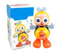 Juguete De Abeja Bailarina Con Música Y Luces - Animal Eléctrico Sensorial Para Niños | Aprendizaje Temprano Interactivo Y Musical | Para Niños, Niñas, Guardería, Sala De Juegos, Habitación E
