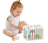 Juguete de actividad genérico - Cubo mágico arco iris mejorado para - Material de goma suave, juguetes para bebés | Caja Sensorial 7 x 5 pulgadas 389 g, juguete de bloque emparejado