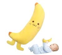 Juguete de Agarre de Mano, Plush Banana Doll, 18 cm Fine Motor Skills Training, Calming Companion Soft Texture, Developmental Sensory Play, Toddler Soother Toy Boys, Girls and Sleep Aid Use