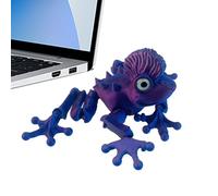 Juguete de agitación de rana impreso en, animales impresos en,Escultura de rana articulada | Decoración única de rana articulada, juguete de escritorio ejecutivo de 4,3 pulgadas