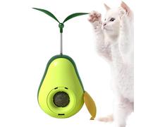Juguete de aguacate con hierba gatera, bola de aguacate con hierba gatera - Juguetes teaser para gatos - Juguetes para gatos con bola de pared de hierba gatera, juguete para jugar con plumas, varita d