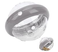 Juguete de alimentación de rompecabezas de comida para mascotas, estimulación del cerebro del perro con platillo volador en forma de bola de comedor lento Toy Interactive IQ (Gris literal ovni)