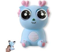 Juguete de Alivio de estrés por apriete, 2025 Nuevo Esperando Dragon Funny Funny Funny Ball Toys Pop out Eyes Toy, Squeeze Animal Novelty Toy para Adolescentes y Adultos Blue