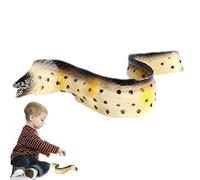 Juguete de anguila, figura de anguila - Juguete de animales marinos artificiales - Moray de modelado realista, figura de animal falsa simulada, estatuilla de decoración pequeña de aprendizaje