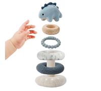 Juguete de anillos apilables para niños Peluche suave sensorial evolutivo | Bloques con anillos de animales para niños para Sala de Juegos, Dormitorio, Guardería, Aula, Salón, Viaje, Interior y