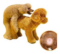 Juguete de apareamiento para perros machos, Vent Sex Silicona Simulación Perro Apareamiento Juguete, Dog Sleep Estrus Toy para perros pequeños a medianos para aliviar la irritabilidad ( Color : Brown