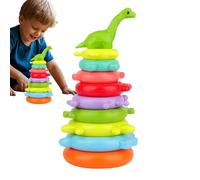 Juguete De Apilar para Niños,Aro Sensorial para Apilar | Juguete Educativo Preescolar para Aprender Colores y Formas para Niños y Niñas