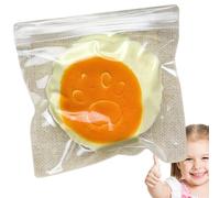 Juguete de aplastamiento - Tarta de Queso de Silicona con Pata de Gato | Juguete elástico con Sensor de estrés | Bola de descompresión de Crecimiento Lento para aliviar el estrés, Jugar