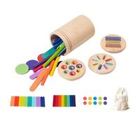Juguete de aprendizaje 3 en 1 para niños pequeños, juguete educativo de clasificación de colores para el desarrollo de habilidades motoras finas, preescolar