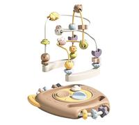 Juguete de aprendizaje de cuentas, juego de mesa de actividades de montaña rusa, juguete educativo de habilidades motoras finas para niños, niñas, preescolar, hogar, escuela, de cumpleaños, reu