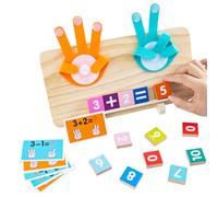 Juguete de aprendizaje de matemáticas para niños pequeños - 30 x 20 cm, conteo de dedos, tabla de manipulación educativa | Ayuda educativa interactiva de números para edad precola