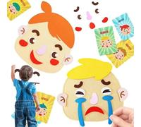 Juguete de aprendizaje emocional social: kit de caras de emociones, juego multijugador de emoticono, constructor de expresión creativa, conjunto de juegos de educación interactiva | Juguete de