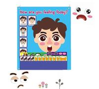 Juguete de aprendizaje emocional social - Kit De Creación Emocional Social, Juego De Reconocimiento De Emociones Interactivas | Juego De Caras De Fabricación Interactiva, Juego Multijugador