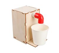Juguete de aprendizaje Hands on, máquina de beber automática de madera, juguete educativo de física para niños, estudiantes, proyecto de aprendizaje