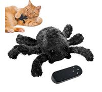 Juguete de araña Rc, robot realista de insectos que se arrastra, animal de peluche suave con función de iluminación, juego interactivo de control remoto para juegos familiares, juguete divertido y ate