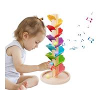 Juguete de árbol musical | Juego con pista para canicas - Actividad educativa interactiva para coordinación ojo-mano desde casa y viaje, juguete educativo para niños de edad