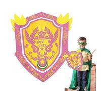 Juguete de armas con escudo de espuma - 14.37x12.6x0.39 pulgadas Escudo de juguete medieval para niños | Armas de juego portátiles EVA para juegos de rol de espuma para niños, niños y niñas