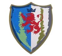 Juguete de armas con escudo de espuma, juguete de espuma medieval con falso - Escudo de juguete medieval para niños - Armas portátiles para juegos de rol de disfraces, simulando armas