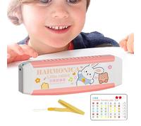 Juguete De Armónica, Armónica Para Principiantes - Juguete De Instrumento Musical De Educación Temprana Con 16 Agujeros De Dibujos Animados - Armónica Para Instrumentos De Viento Y Latón Para Niños De