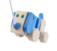 Juguete De Arrastre Madera - Educativo Interactivo Tracción con Cuerda Cachorro Gateador - Perro de Arrastre para Niños Pequeños Juguetes para Caminar - para Chicos Y Chicas Preescolares Juego