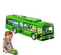 Juguete de autobús - ABS 28,5 x 6,5 x 7,5 cm, juguete de autobús de Decker, autobuses de carruajes, autobuses de juguete alimentados por batería para contar historias para niños en edad preescolar