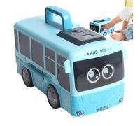 Juguete de autobús con luz transforma autobús conducción juguete | Coche musical Simulación para niños para niñas Adentro Al aire libre Hogar Escuela Preescolar Viaje Fiesta
