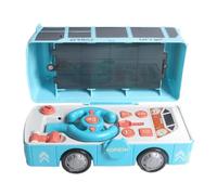 Juguete de autobús con luz transforma autobús conducción juguete | Simulación de coches Juegos sensoriales para niños para niñas Adentro Al aire libre Hogar Escuela Preescolar Viajar Fiesta