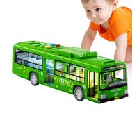 Juguete De Autobús Eléctrico Grande, Juguete De Autobús, Simulación Infantil Modelo De Autobuses Grandes De La Ciudad Con Luces Y Música, Vehículo De Juguetes De Niño Educativo Con Puertas Abiertas