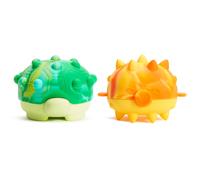Juguete de ba o para beb Munchkin Pop Squish, molde libre de burbujas, juguete sensorial apretable con forma de tortuga y pez globo