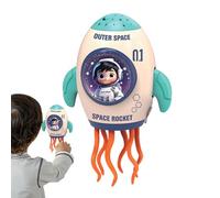 Juguete de baile recargable, juguete de cohete de baile, proyector iluminado, muñeca musical para casa familiar, fiesta, fiesta, vacaciones, mesa interior, para familia y niñas a partir de 3 años