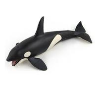 Juguete de ballena asesina Figura de ballena de 8x4x3 pulgadas Juguete realista artificial con boca abierta Juguetes de animales marinos de plástico para decoración, educación y más, Asesino