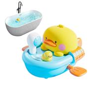Juguete de baño de barco para la bañera | Barco de tren en forma de animal con cuerda, juguete flotante para tirar, juguete de baño para salpicaduras de agua, para baño y niñas, piscina, lago y juego
