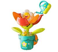 Juguete de baño en forma de flor, juguete de baño para bebé,juguete de agua con flores abiertas y ventosa,juguete de baño que estimula la coordinación ojo-mano de tus pequeños para bebés de 1, 2, 3, 4