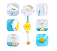 Juguete de baño para bebé, Juguete de Ducha con chorros de Agua de Arco Iris en la Nube, Encantador Grifo de Ducha con pulverizador de baño para niños pequeños