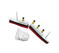 Juguete de Baño y Piscina Realista del Titanic Partido por la Mitad, Adorno del Titanic, Rompible del Titanic con una Precisión Histórica.